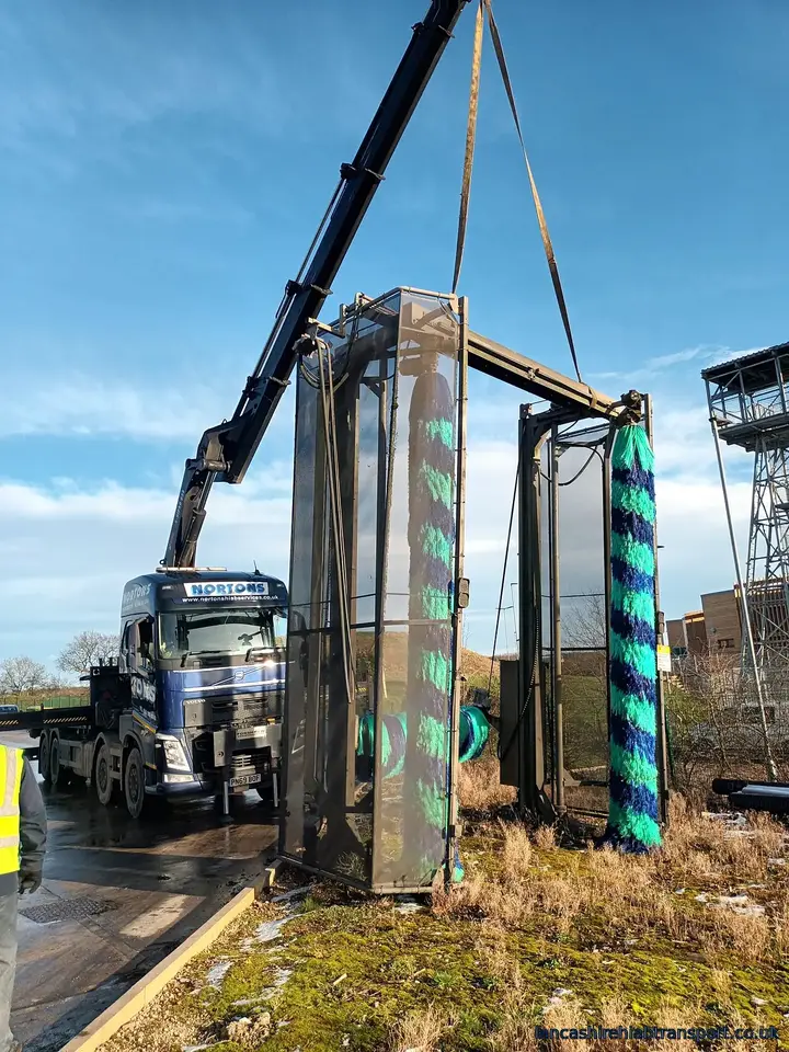 Truck-Wash Equipment Lift in Lymm project photograph 2