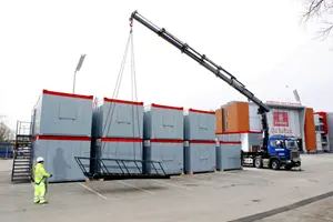 At work at Emirates Old Trafford cricket ground