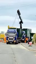 Transport shipping containers